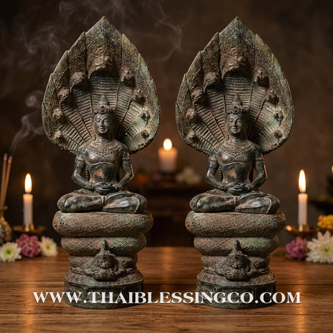 🔱💰Jatukam Ramathep – "Sombat Jakkraphat" (The Emperor’s Treasure) – Meditation Mudra (Pang Samadhi) – Rare 5-Inch Antique Patina Masterpiece – The Divine Engine for Strategic Wealth, Inner Power, and Absolute Life Elevation!
