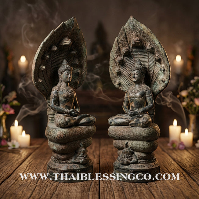 🔱💰Jatukam Ramathep – "Sombat Jakkraphat" (The Emperor’s Treasure) – Meditation Mudra (Pang Samadhi) – Rare 5-Inch Antique Patina Masterpiece – The Divine Engine for Strategic Wealth, Inner Power, and Absolute Life Elevation!