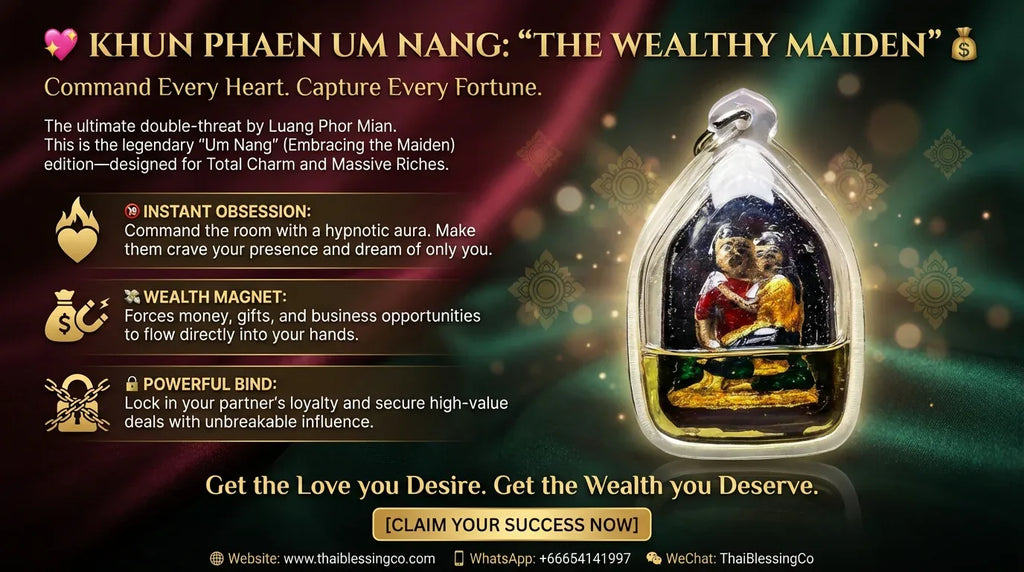 💖 KHUN PHAEN UM NANG: "THE WEALTHY MAIDEN" 💰✨ Manifest Abundance & Irresistible Charisma: Master Your Success with the AstraSovereign Icon
