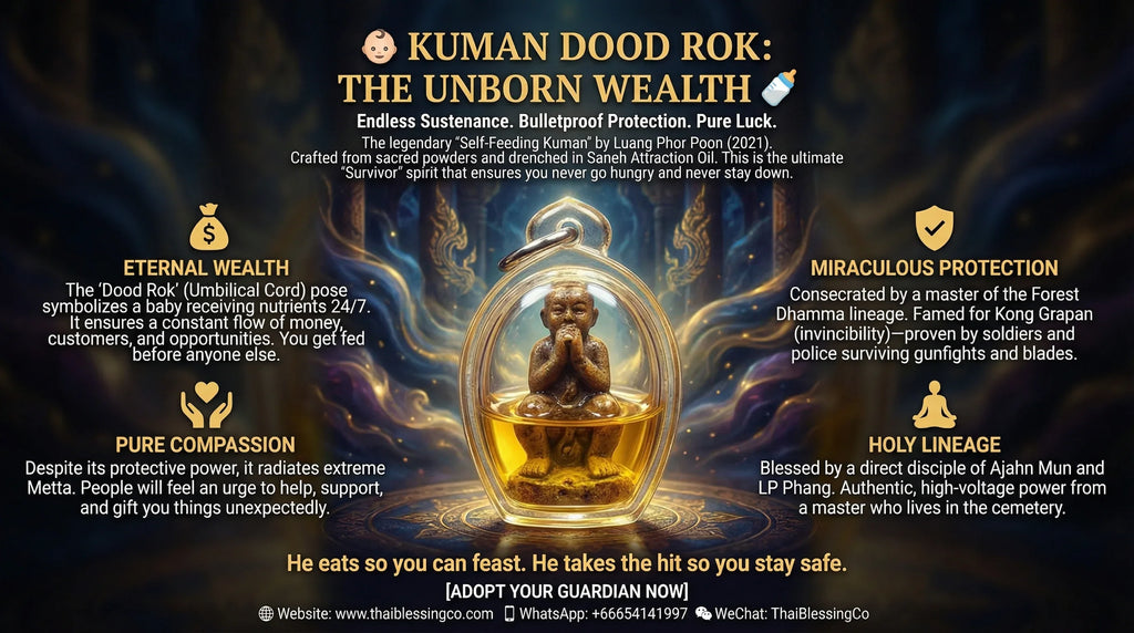 👶 KUMAN DOOD ROK: THE UNBORN WEALTH 🍼Unstoppable Sustenance, Absolute Protection: Align with the Pure Meditative Power of Luang Phor Pun