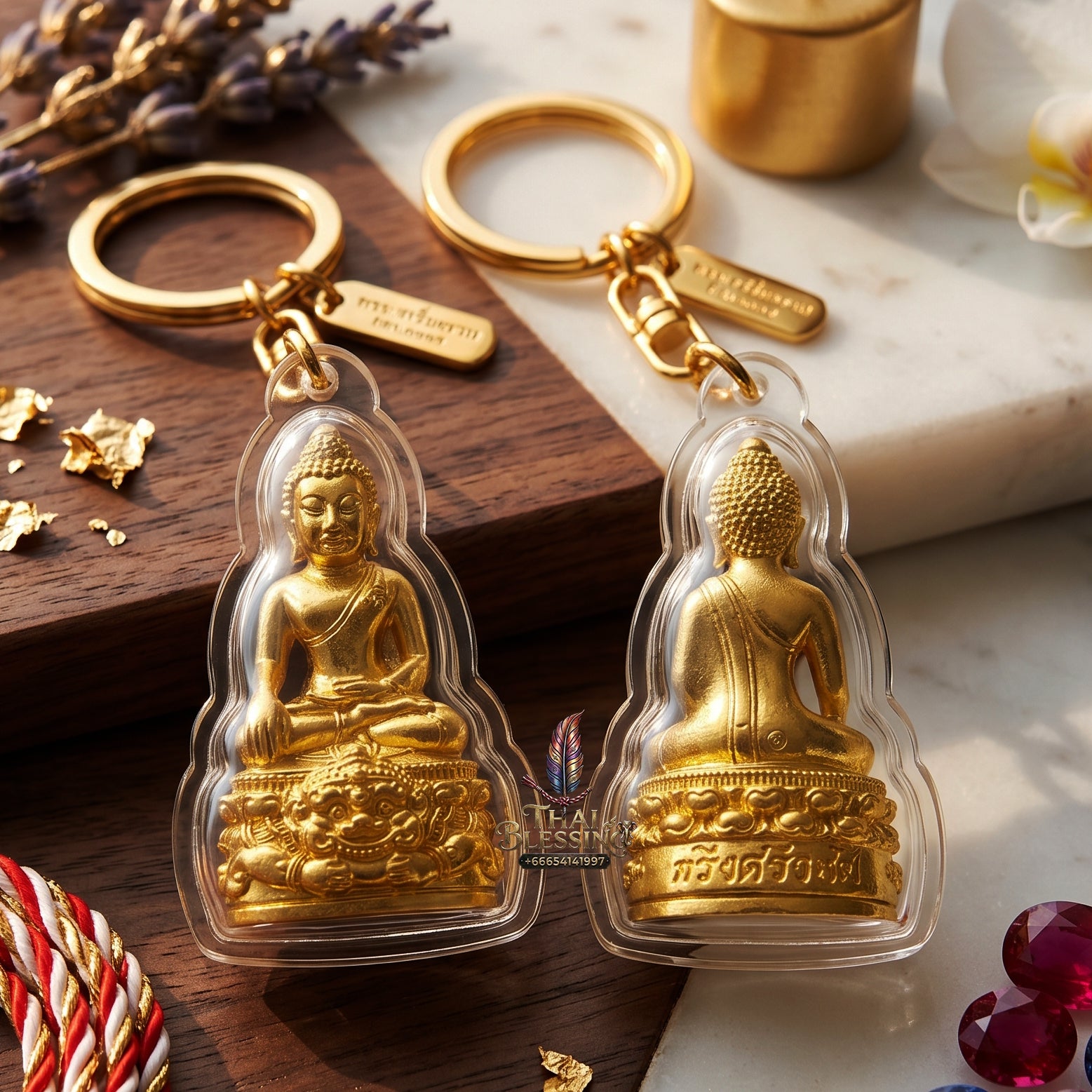 ✨👑🔔 Authentic Thai Amulet Sovereign Srivijaya Kring Node - Pho Than Khloi Thong Lam-U Brass Buddha, 2014 Heritage Asset