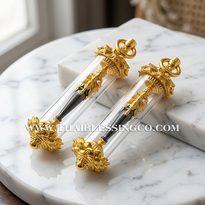 🔱 Khatha Mahaphrom Jaturapak – The Scepter of the Four-Faced Brahma – Luang Pu Nen Kaeo (2561) – The Sovereign Tool for Universal Command, Infinite Wealth, and Divine Destiny!