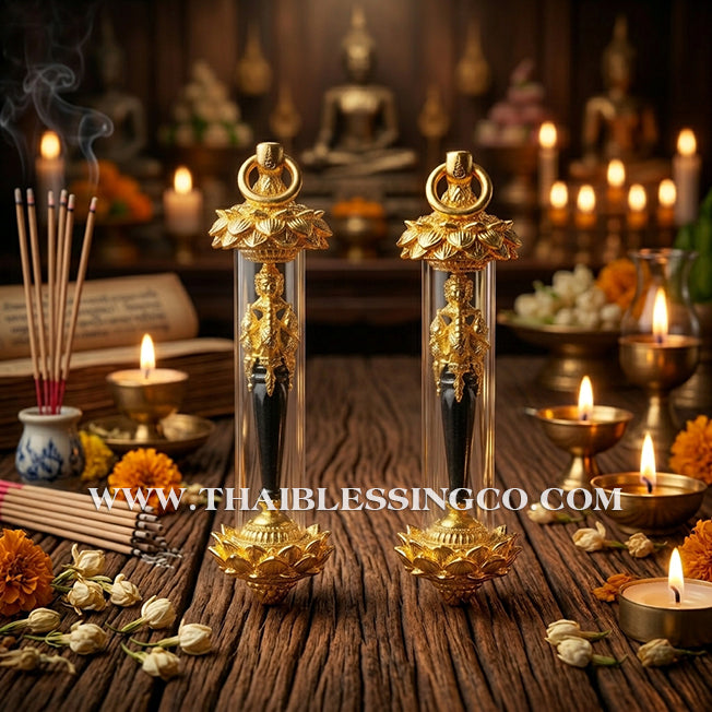 🔱 Khatha Mahaphrom Jaturapak – The Scepter of the Four-Faced Brahma – Luang Pu Nen Kaeo (2561) – The Sovereign Tool for Universal Command, Infinite Wealth, and Divine Destiny!