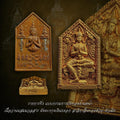 ✨ Enchanting Charm & Supreme Protection – Khun Paen Mon Lok Wiwon with Double Silver Takruds by Phra Ajarn Juab ✨
