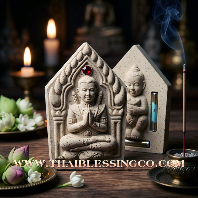 ✨ Khun Phaen "Athitthan Rit" Prayer Power Edition: Sacred Charm Herb Essence (Wan Saneh) for Miracle Manifestation, Supreme Luck, and Wealth Attraction