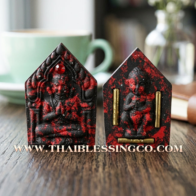 ✨ Khun Phaen "Athitthan Rit" Prayer Power Edition: Sacred Charm Herb Essence (Wan Saneh) for Miracle Manifestation, Supreme Luck, and Wealth Attraction