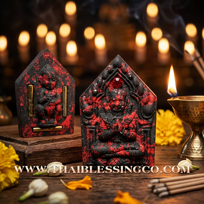 ✨ Khun Phaen "Athitthan Rit" Prayer Power Edition: Sacred Charm Herb Essence (Wan Saneh) for Miracle Manifestation, Supreme Luck, and Wealth Attraction