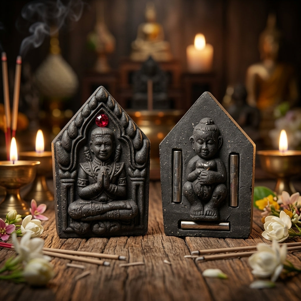 ✨ Khun Phaen "Athitthan Rit" Prayer Power Edition: Sacred Charm Herb Essence (Wan Saneh) for Miracle Manifestation, Supreme Luck, and Wealth Attraction