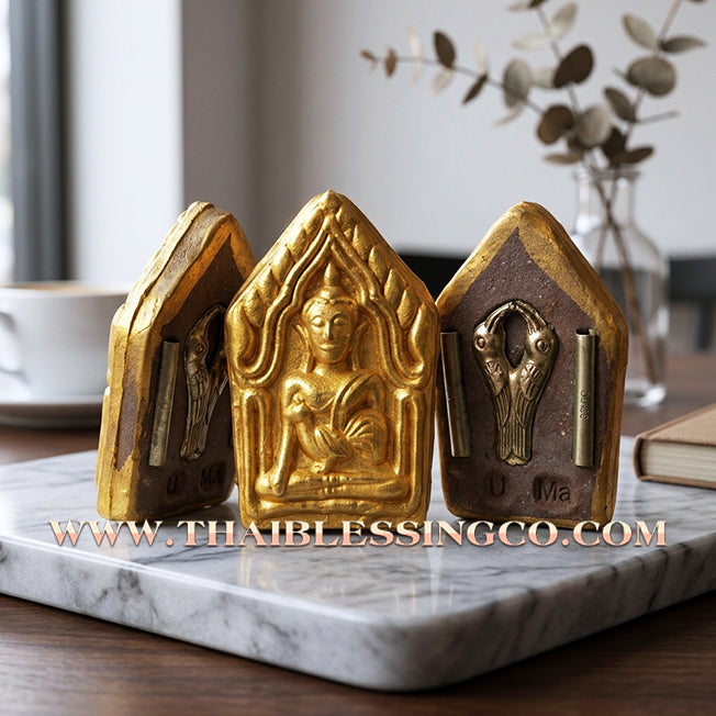 ✨ Khun Phaen "Maha Lap" Rooster & Sarika Divine Messenger Edition: Life Force Bio-Minerals, Sacred Herbs, and Lek Lai Powder for Vitality, Supreme Luck, and Persuasive Charisma