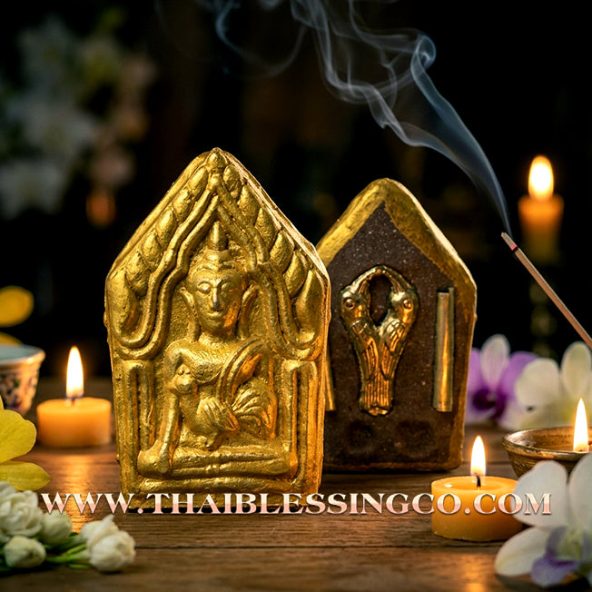 ✨ Khun Phaen "Maha Lap" Rooster & Sarika Divine Messenger Edition: Life Force Bio-Minerals, Sacred Herbs, and Lek Lai Powder for Vitality, Supreme Luck, and Persuasive Charisma