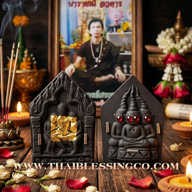 ✨ Khun Phaen Maha Mon "Phaya Ngang Pa-Cha-Da" Extreme Edition: Sacred Black Enchantment Powder Talisman for Explosive Attraction, Unstoppable Wealth, and Supreme Business Luck