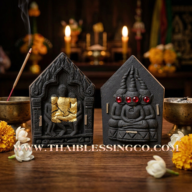 ✨ Khun Phaen Maha Mon "Phaya Ngang Pa-Cha-Da" Extreme Edition: Sacred Black Enchantment Powder Talisman for Explosive Attraction, Unstoppable Wealth, and Supreme Business Luck