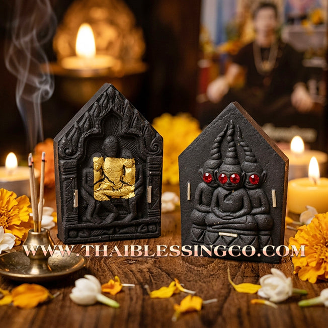 ✨ Khun Phaen Maha Mon "Phaya Ngang Pa-Cha-Da" Extreme Edition: Sacred Black Enchantment Powder Talisman for Explosive Attraction, Unstoppable Wealth, and Supreme Business Luck