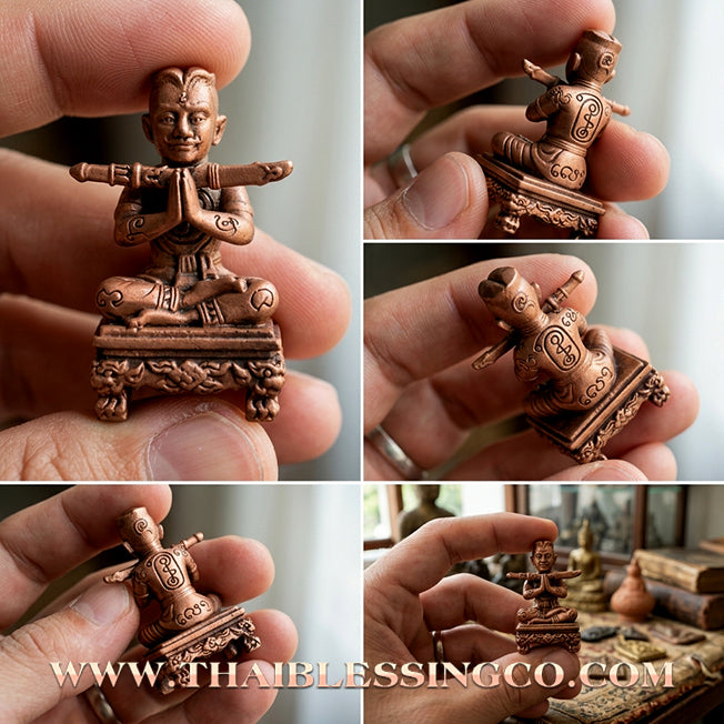 ✨ Khun Phaen "Mon Saneh Na Na Thong" Royal Edition: Satin Gold Essence Talisman for Supreme Charisma, Irresistible Attraction, and Elite Financial Success (2024 Masterpiece by Achan Subin Na Na Thong)