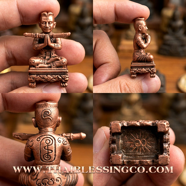 ✨ Khun Phaen "Mon Saneh Na Na Thong" Royal Edition: Satin Gold Essence Talisman for Supreme Charisma, Irresistible Attraction, and Elite Financial Success (2024 Masterpiece by Achan Subin Na Na Thong)
