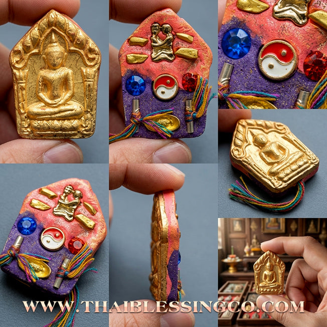 ✨ Khun Phaen "Na Na Thong" Golden Face Edition: Sacred Aura Talisman for Ultimate Charm, Negative Energy Shield (Gan Chong), and Infinite Wealth Magnetism (2024 Collection by Phra Achan Prasan, Wat Chong Kling)