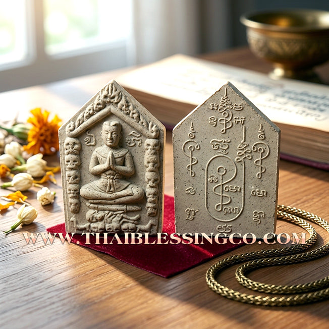 ✨ Khun Phaen Pluk Hong Phrai "Saneh Luem Jon" Edition: Sacred White Herbal Essence Talisman for Infinite Luck, Romantic Attraction, and the "Forget Poverty" Wealth Breakthrough (2009 Vintage Heritage by Luang Pho Sane Chan)
