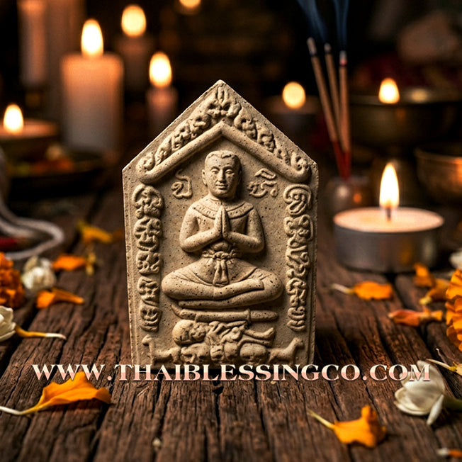 ✨ Khun Phaen Pluk Hong Phrai "Saneh Luem Jon" Edition: Sacred White Herbal Essence Talisman for Infinite Luck, Romantic Attraction, and the "Forget Poverty" Wealth Breakthrough (2009 Vintage Heritage by Luang Pho Sane Chan)