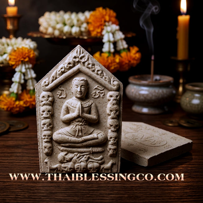 ✨ Khun Phaen Pluk Hong Phrai "Saneh Luem Jon" Edition: Sacred White Herbal Essence Talisman for Infinite Luck, Romantic Attraction, and the "Forget Poverty" Wealth Breakthrough (2009 Vintage Heritage by Luang Pho Sane Chan)