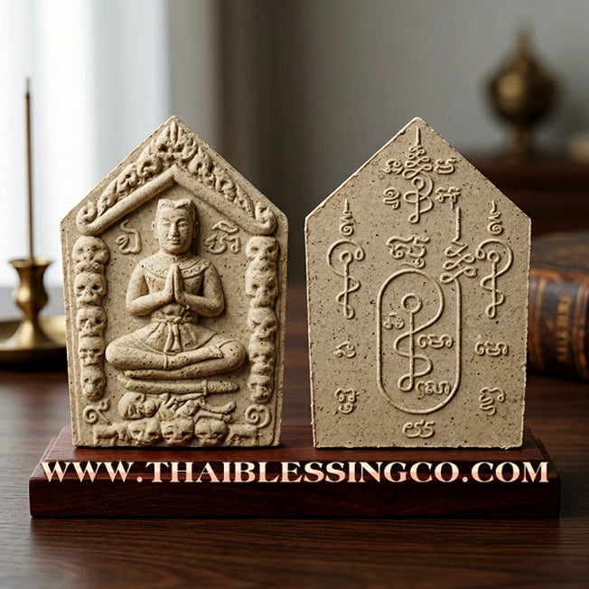 ✨ Khun Phaen Pluk Hong Phrai "Saneh Luem Jon" Edition: Sacred White Herbal Essence Talisman for Infinite Luck, Romantic Attraction, and the "Forget Poverty" Wealth Breakthrough (2009 Vintage Heritage by Luang Pho Sane Chan)