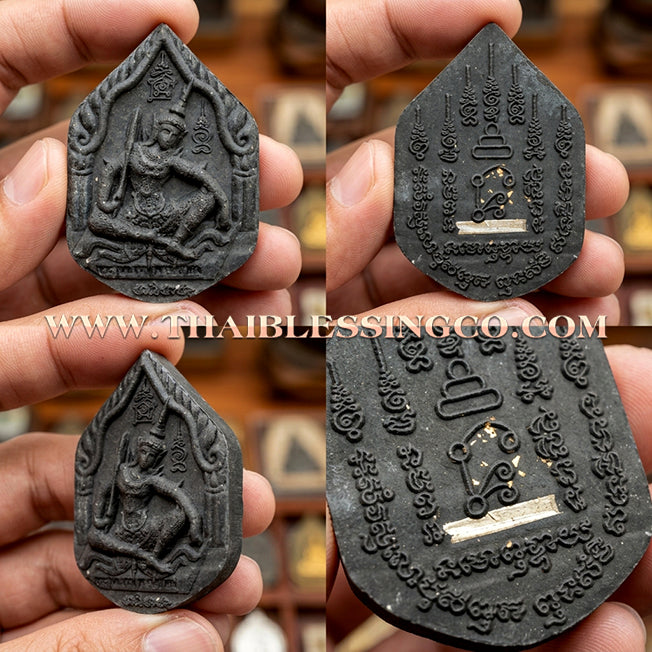 ✨ Khun Phaen Prai Akom: Sacred Black Sarika Herbal Essence Talisman for Divine Persuasion, Infinite Fortune, and Mystical Protection Shield