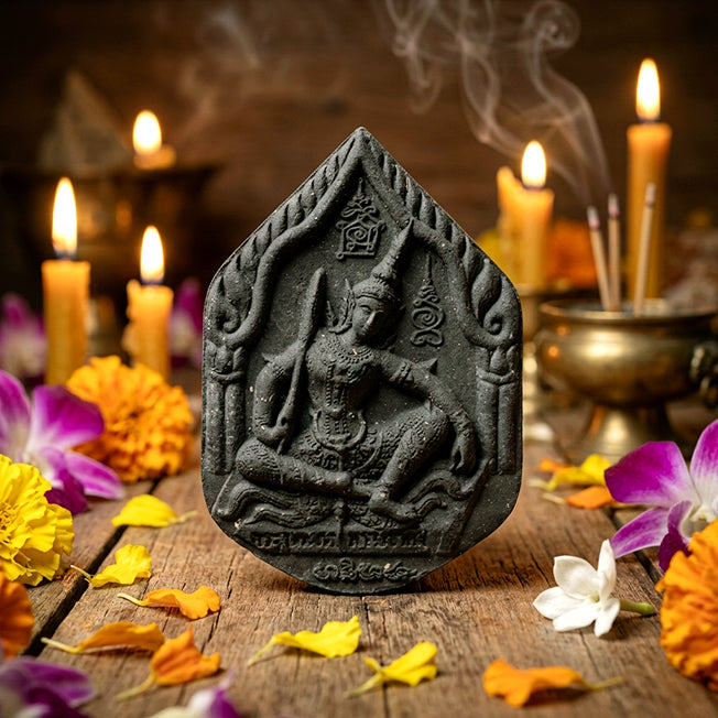 ✨ Khun Phaen Prai Akom: Sacred Black Sarika Herbal Essence Talisman for Divine Persuasion, Infinite Fortune, and Mystical Protection Shield
