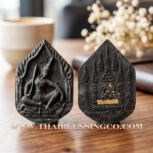 ✨ Khun Phaen Prai Akom: Sacred Black Sarika Herbal Essence Talisman for Divine Persuasion, Infinite Fortune, and Mystical Protection Shield
