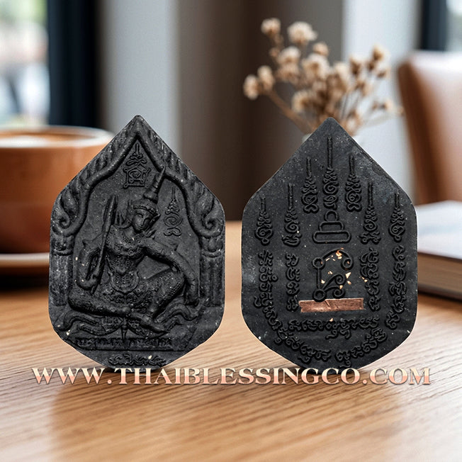 ✨ Khun Phaen Prai Akom: Sacred Black Sarika Herbal Essence Talisman for Divine Persuasion, Infinite Fortune, and Mystical Protection Shield