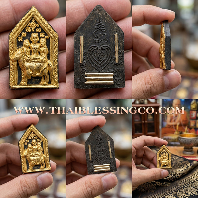 ✨ Khun Phaen Prai Mon-Ma Sep Nang: Authentic Black Herbal Essence Sacred Talisman for Ultimate Attraction, Charismatic Influence, and Harmonious Relationships (2016 Heritage Edition by Luang Pu Im)