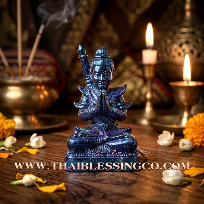 ✨ Khun Phaen "Saen Akhom" Mon Maha Long Edition: Iridescent Beetle Wing Essence (Pik Maeng Thap) Talisman for Absolute Fascination, Supreme Social Influence, and Magnetic Romantic Attraction