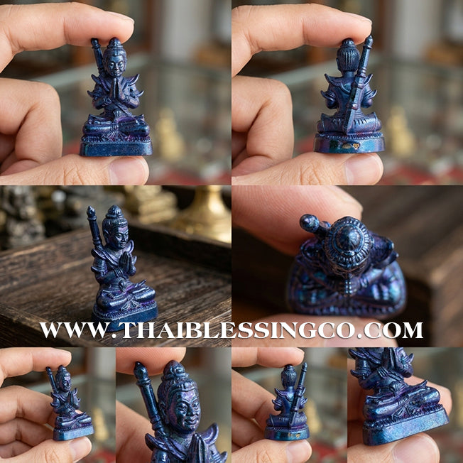 🔱 Khun Phaen San Arkom – "Mon Maha Long" Blue Jewel Beetle Edition – Kruba Nuea Rit (2562) – The Irresistible Engine for Soulmate Attraction, Infinite Wealth, and Magnetic Influence!