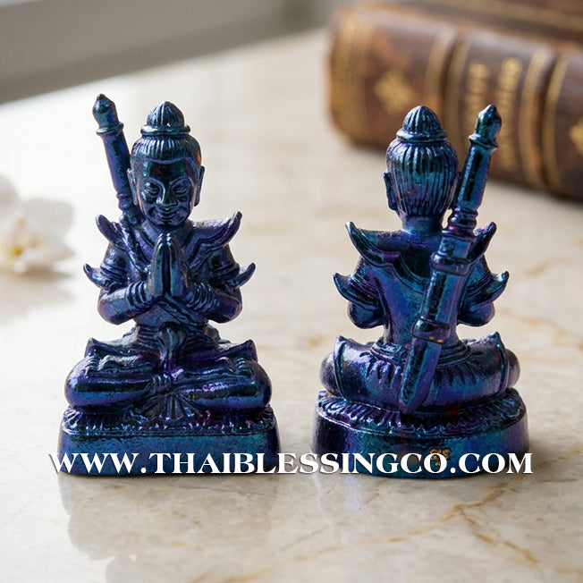 🔱 Khun Phaen San Arkom – "Mon Maha Long" Blue Jewel Beetle Edition – Kruba Nuea Rit (2562) – The Irresistible Engine for Soulmate Attraction, Infinite Wealth, and Magnetic Influence!