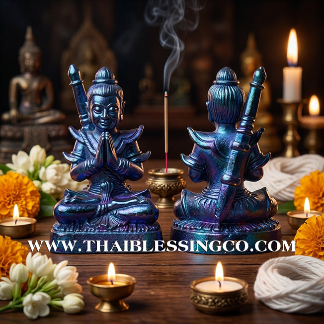 🔱 Khun Phaen San Arkom – "Mon Maha Long" Blue Jewel Beetle Edition – Kruba Nuea Rit (2562) – The Irresistible Engine for Soulmate Attraction, Infinite Wealth, and Magnetic Influence!