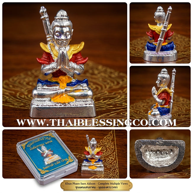 🔱 Khun Phaen San Arkom – "Mon Maha Long" Purple Samlit Edition – Kruba Nuea Rit (2562) – The Majestic Catalyst for Social Dominance, Infinite Wealth, and Hypnotic Charm!