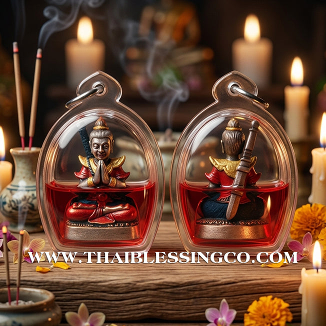 🔱 Khun Phaen San Arkom – "Mon Maha Long" Satin Enamel Edition – Kruba Nuea Rit (2562) – The High-Frequency Catalyst for Absolute Charisma, Infinite Wealth, and Sovereign Influence!