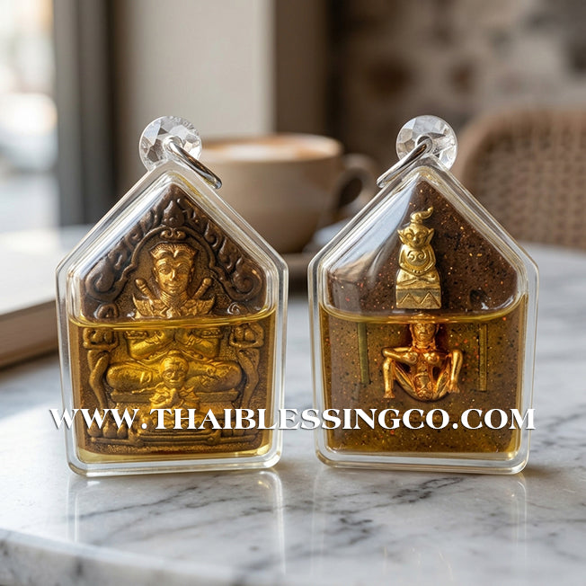🔱 Khun Phaen Sane Hong Phrai – "108 Herb & Gold Leaf" Edition – Luang Pu Nen Kaeo (2567) – The Divine Engine for Infinite Fortune, Sovereign Authority, and Absolute Destiny Manifestation!