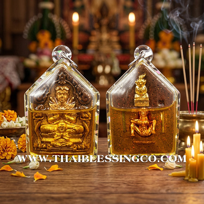 🔱 Khun Phaen Sane Hong Phrai – "108 Herb & Gold Leaf" Edition – Luang Pu Nen Kaeo (2567) – The Divine Engine for Infinite Fortune, Sovereign Authority, and Absolute Destiny Manifestation!