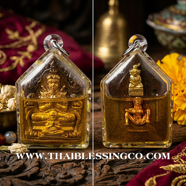 🔱 Khun Phaen Sane Hong Phrai – "108 Herb & Gold Leaf" Edition – Luang Pu Nen Kaeo (2567) – The Divine Engine for Infinite Fortune, Sovereign Authority, and Absolute Destiny Manifestation!