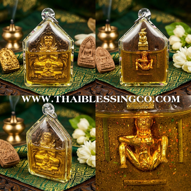 🔱 Khun Phaen Sane Hong Phrai – "108 Herb & Gold Leaf" Edition – Luang Pu Nen Kaeo (2567) – The Divine Engine for Infinite Fortune, Sovereign Authority, and Absolute Destiny Manifestation!