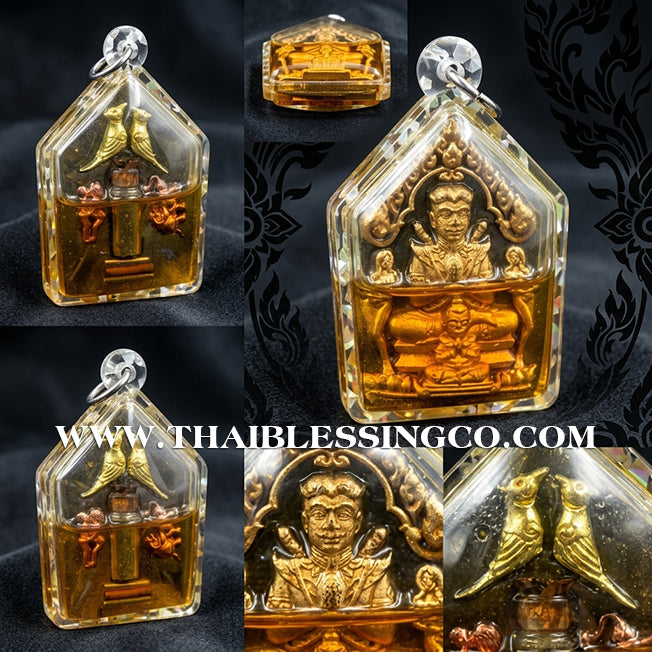 🔱 Khun Phaen Sane Hong Phrai – "Gold-Brushed Cemetery Clay" Edition – Luang Pu Nen Kaeo (2567) – The Divine Engine for Infinite Fortune, Sovereign Authority, and Absolute Destiny Manifestation!