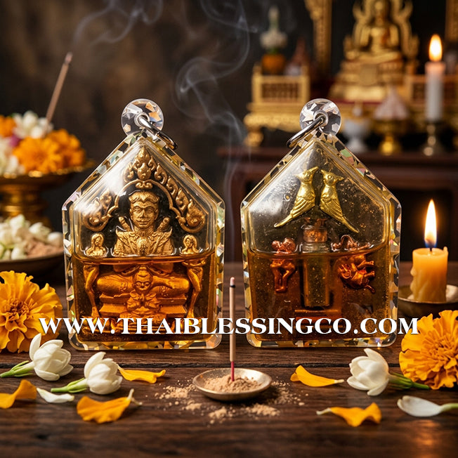 🔱 Khun Phaen Sane Hong Phrai – "Gold-Brushed Cemetery Clay" Edition – Luang Pu Nen Kaeo (2567) – The Divine Engine for Infinite Fortune, Sovereign Authority, and Absolute Destiny Manifestation!