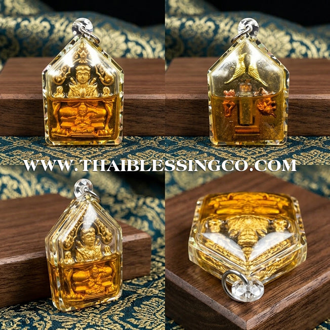 🔱 Khun Phaen Sane Hong Phrai – "Gold-Brushed Cemetery Clay" Edition – Luang Pu Nen Kaeo (2567) – The Divine Engine for Infinite Fortune, Sovereign Authority, and Absolute Destiny Manifestation!