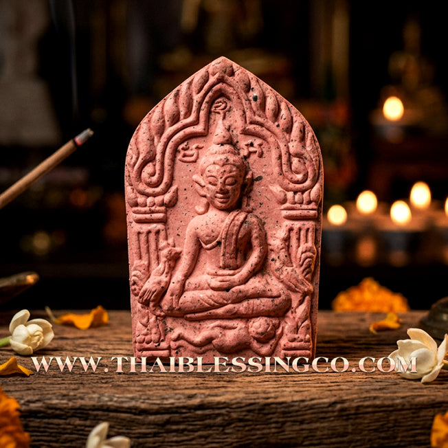 ✨ Khun Phaen Yod Setthi "The Pinnacle Millionaire" Edition: Sacred Pink Aura Holy Powder Talisman for Infinite Prosperity, Business Growth, and Supreme Metta Attraction (2026 Wat Suchon Heritage Collection)