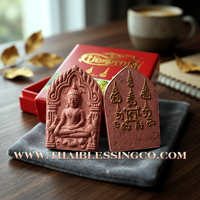 ✨ Khun Phaen Yod Setthi "The Pinnacle Millionaire" Edition: Sacred Pink Aura Holy Powder Talisman for Infinite Prosperity, Business Growth, and Supreme Metta Attraction (2026 Wat Suchon Heritage Collection)