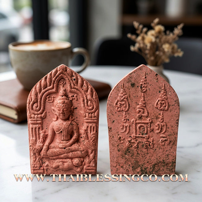 ✨ Khun Phaen Yod Setthi "The Pinnacle Millionaire" Edition: Sacred Pink Aura Holy Powder Talisman for Infinite Prosperity, Business Growth, and Supreme Metta Attraction (2026 Wat Suchon Heritage Collection)