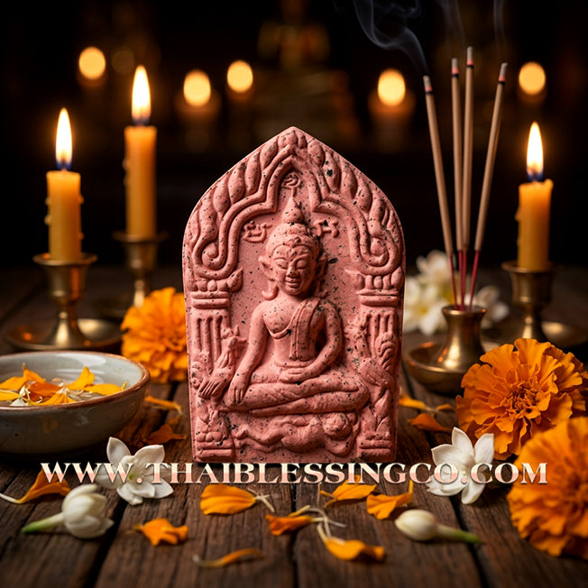 ✨ Khun Phaen Yod Setthi "The Pinnacle Millionaire" Edition: Sacred Pink Aura Holy Powder Talisman for Infinite Prosperity, Business Growth, and Supreme Metta Attraction (2026 Wat Suchon Heritage Collection)
