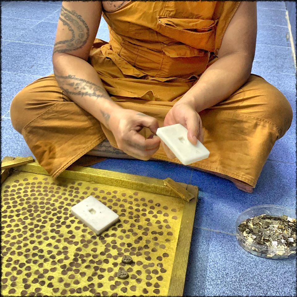 ✨🧘‍♂️🔮 Authentic Thai Amulet Sovereign Gift Node - Khun Phaen Anthropomorphic Matrix with Linear Resonance Scroll, Phra Ajarn O Consecrated Masterpiece