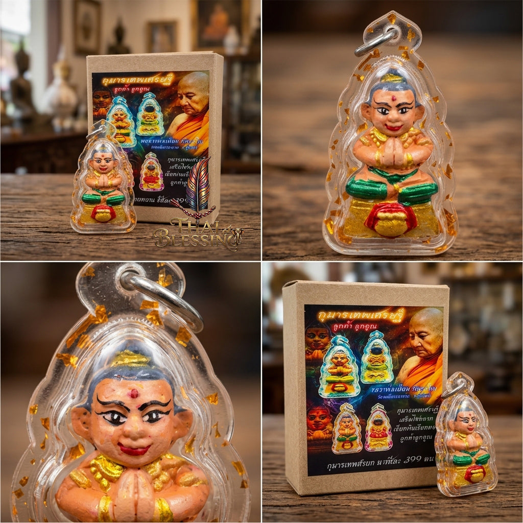 🔱 Kuman Thep Sethi "Look Kham Look Koon" (The Emerald Millionaire Deva) – Luang Phor Mian, Wat Ban Janiang (2025/2568 Edition) – The Ultimate Engine for Non-Stop Cash Flow, Irresistible Charm, and Sovereign Fortune!