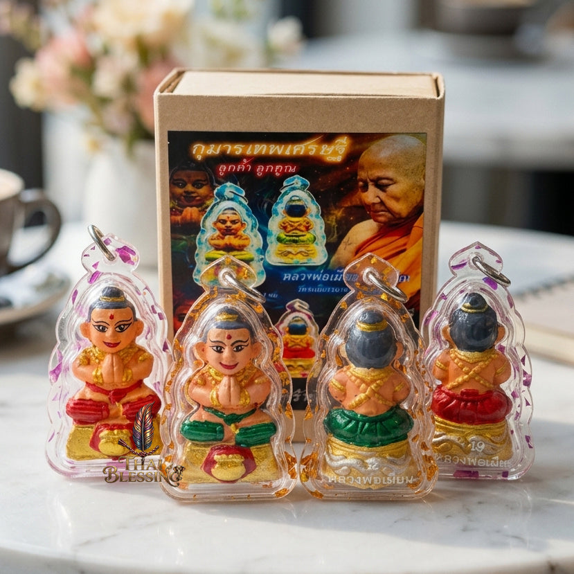 🔱 Kuman Thep Sethi "Look Kham Look Koon" (The Emerald Millionaire Deva) – Luang Phor Mian, Wat Ban Janiang (2025/2568 Edition) – The Ultimate Engine for Non-Stop Cash Flow, Irresistible Charm, and Sovereign Fortune!