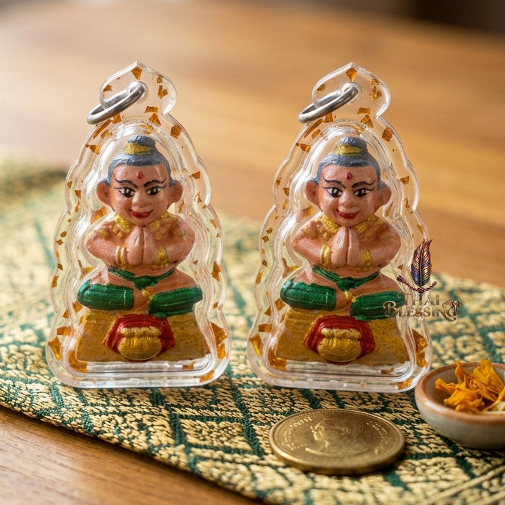 🔱 Kuman Thep Sethi "Look Kham Look Koon" (The Emerald Millionaire Deva) – Luang Phor Mian, Wat Ban Janiang (2025/2568 Edition) – The Ultimate Engine for Non-Stop Cash Flow, Irresistible Charm, and Sovereign Fortune!